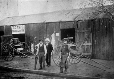 Blacksmith's shop, Adelong, NSW, 1890